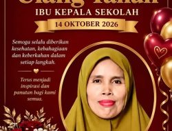 Keluarga Besar SD Negeri Kalukuang I Beri Kejutan Ulang Tahun ke-52 untuk Kepala Sekolah